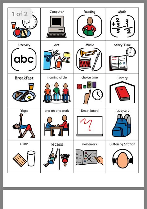 pin  alison  education visual schedule autism autism pictures