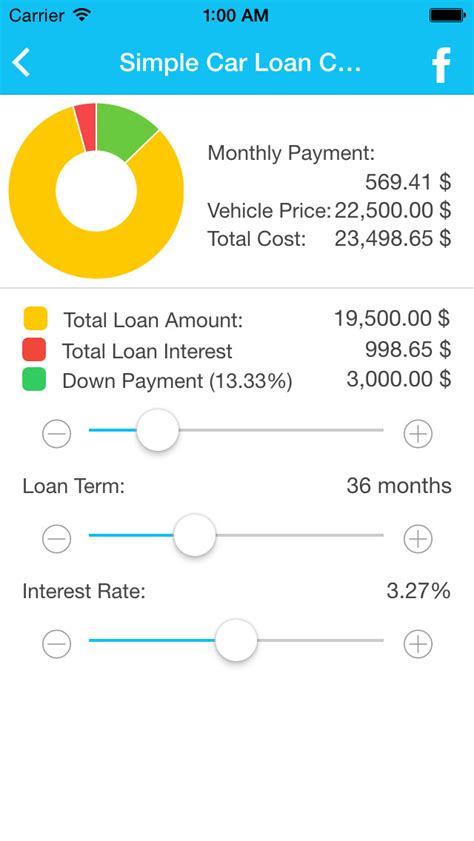 simple car loan calculator ios