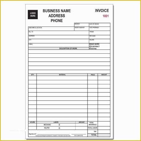 Free Appliance Repair Invoice Template Of Repair Invoices Template Free