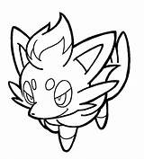 Zorua Pokemon Coloring Pages Lineart Deviantart Getcolorings Color Printable Login sketch template