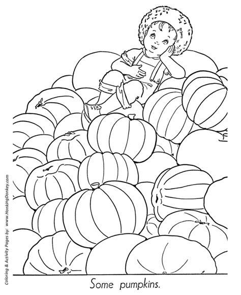 fall coloring pages kids fall pumpkin pile coloring page sheets