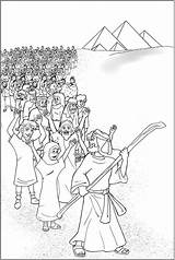 Moses Malvorlage Wandering ägypten Auszug Flucht Israelites Ausmalen Bibel Claas Malvorlagan Activity Zeichnen sketch template