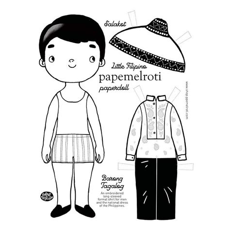 filipino printable paper dolls papemelroti paper dolls