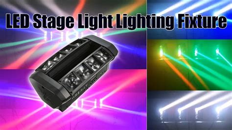 ac   rgbw   channels led stage light lighting fixture youtube