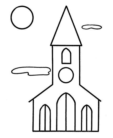 coloring page church high quality coloring pages coloring home