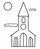 Eglise Kirche Colorier Whitesbelfast Imprimé Fois Malvorlagen sketch template