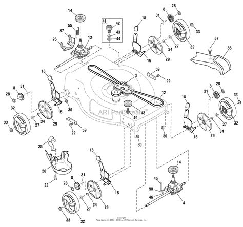 snapper    snawd  series  awd walk  mower parts diagram