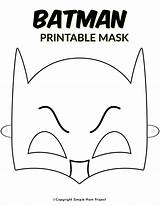 Mask Masks Superhero Printable Kids Batman Template Coloring Face Templates Simple Project Sheet Diy Halloween Printables Simplemomproject Crafts America Mom sketch template