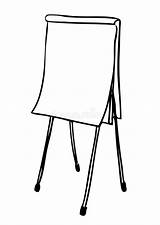 Flip Chart Drawing Vector Stock sketch template