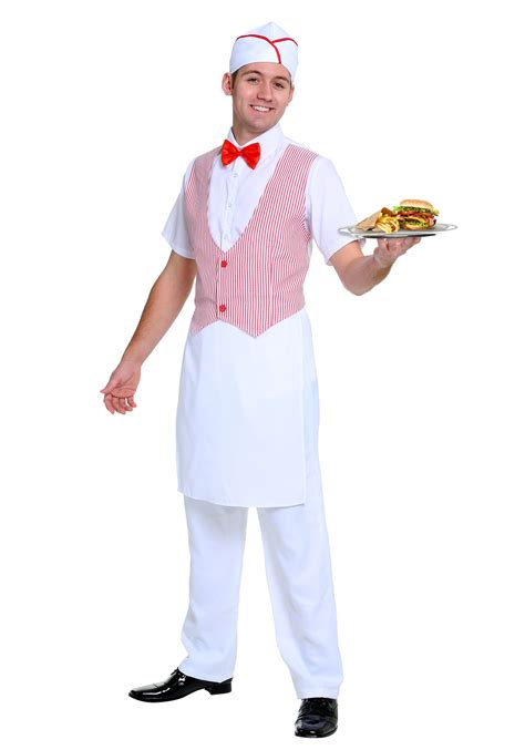 1950s car hop costume for men