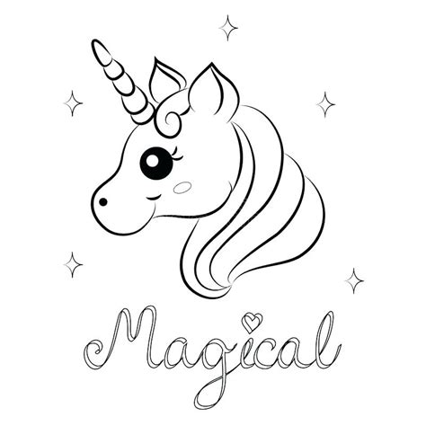 realistic unicorn coloring pages  kids