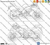 Kawasaki 10r Zx sketch template