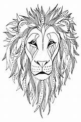 Patterned Getdrawings Lions Besuchen sketch template
