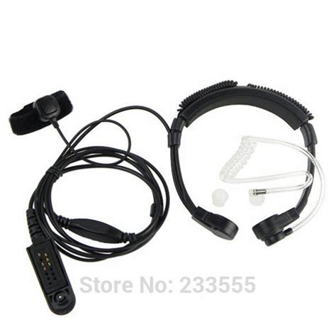 10pcs pro throat neck mic earpiece for radio walkie talkie gp320 gp328