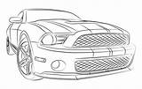 Tegning Bil Moderne Muskel Autos Dibujo Fototapeter Pixers Mustang Printen Myloview Selgervisualisering Dodavatele Vizualizace sketch template