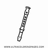 Flauta Flute Colorironline sketch template