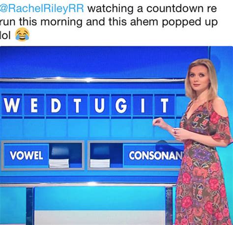 Rachel Riley Countdown Star Drops Sex Joke To Fans On Twitter Daily Star