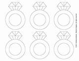 Ring Diamond Template Printable Coloring Pages Clipart Engagement Print Wedding Diamonds Rings Templates Coloringhome Bridal Shower Color Decorations Jewelry Clip sketch template