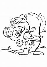 Monkey Family Coloring Pages Funny Monkeys Parentune Animals Print Child Getdrawings Books sketch template