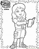 Diego Go Coloring Pages Printable Book Cartoons Color Popular Kids Fun sketch template