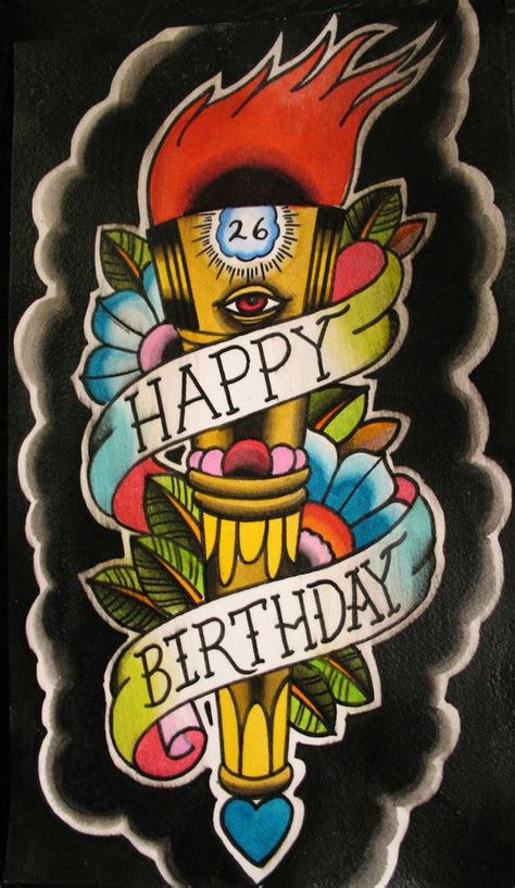 birthday card happy birthday tattoo birthday tattoo birthday wishes