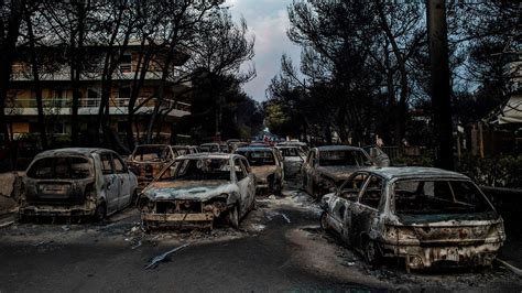 greek wildfire closed   desperate dash ended  death   york times