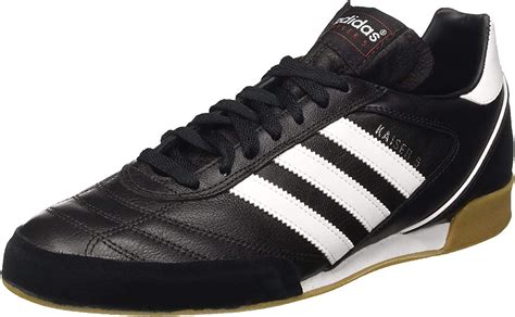 adidas kaiser  goal men soccer shoes indoor leather black  shoe