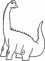 Sauropod Wecoloringpage Dino sketch template
