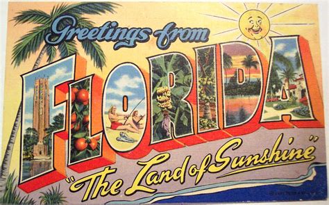 Vintage Postcard Florida Flickr Photo Sharing