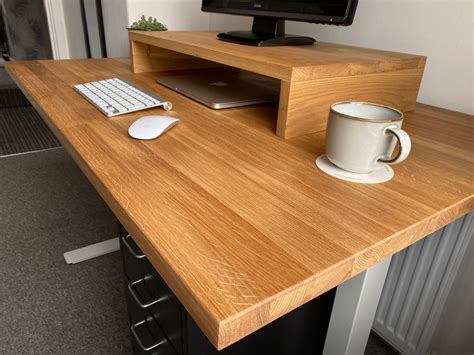 conset frames solid wood desk top sitstand desk tops