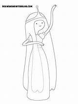 Bubblegum Princess Adventure Time Coloring Pages Print Book Draw Easy Steps Desenhos Hora Choose Board Drawinghowtodraw 2010 sketch template