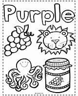 Purple Pages Coloring Preschool Kindergarten Color Readiness Template Letters Gearing Match Lion Beginning sketch template