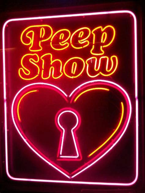 Peep Show Neon Signs Peep Show Hand Painted Signs Vintage