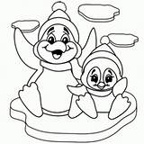 Coloring Penguin Pages Penguins Kids Christmas Printable Colouring Color Easy Santa Head Para Print Winter Template Cute Colorear Sheets Activities sketch template