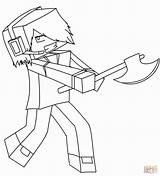 Minecraft Coloring Pages Dantdm Printable Getcolorings Color sketch template