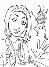 Vanessa Bee Movie Coloring Pages Barry Colouring sketch template