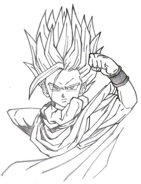 Dragon Ball Z Gohan Drawing At Getdrawings Free Download