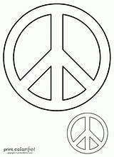 Peace Sign Printable Signs Stencil Coloring Pages Print Color Pattern Fun Template Symbols Large Patterns Little Printcolorfun Crafts Printables Colouring sketch template