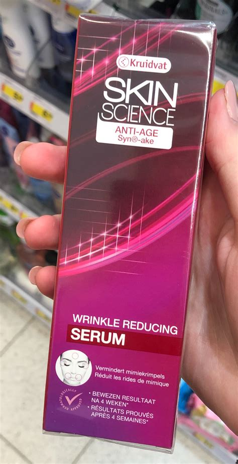 kruidvat skin science anti age wrinkle reducing serum ingredients explained