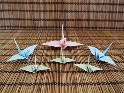 mobile origami crane traditional japanese art  paper etsy