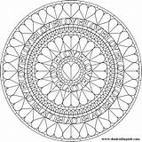 Mandala Coloring Pages Color Heart Mandalas Hearts Printable Kaleidoscope Buddhist Sheets Teenagers Adults Zentangles Coloriage Teens Flower Lots Pattern Difficult sketch template