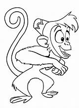 Aladdin Abu Coloring Pages Monkey Color Disney Getcolorings Printable Print Getdrawings sketch template