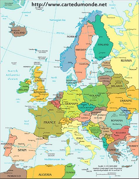 carte europe politique carte du monde