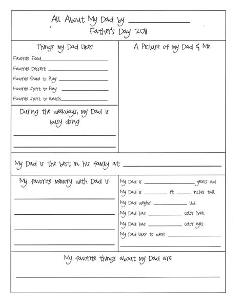 copycat crafter fathers day questionnaire