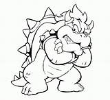Coloring Pages Bowser Mario Popular Kids sketch template