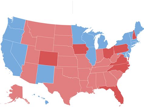 electoral map  challenging  trump   york times