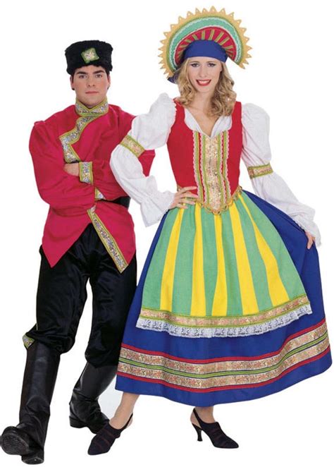 Adult Rental Costume Russian Cossak And Peasant Woman