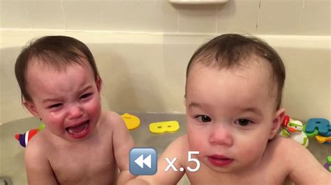 twin baby crying  pacifier  slow motion youtube