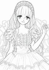 Coloring Pages Adults Manga Getdrawings sketch template