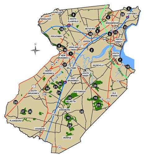 nj state parks map printable map